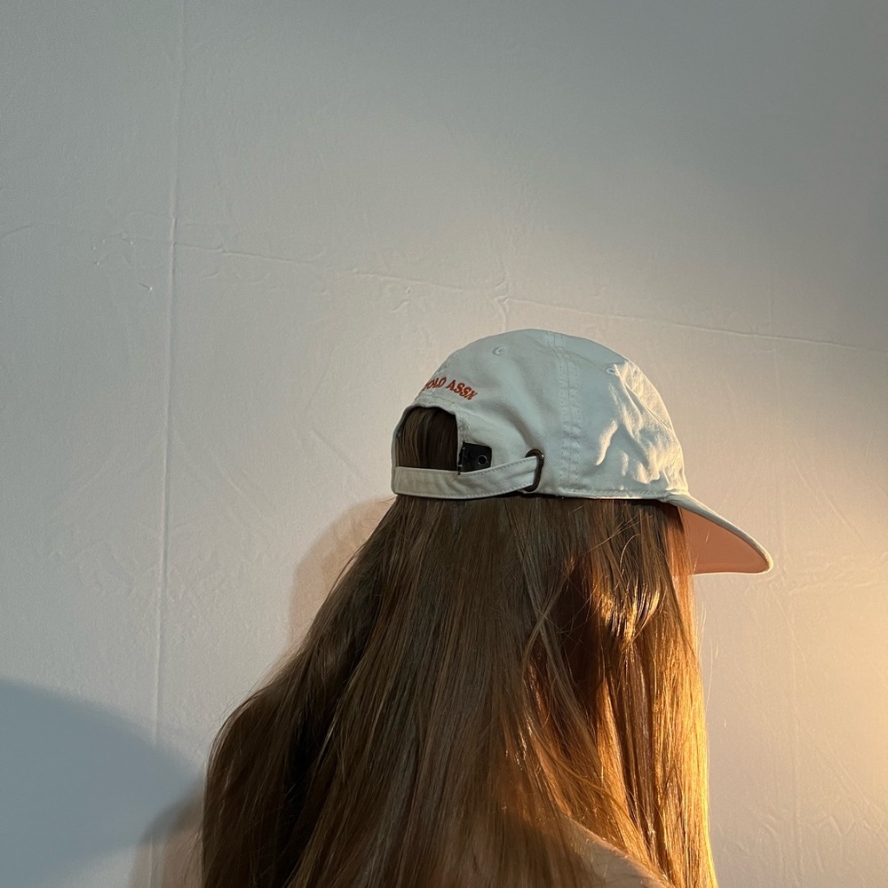 White Y2K Polo Hat